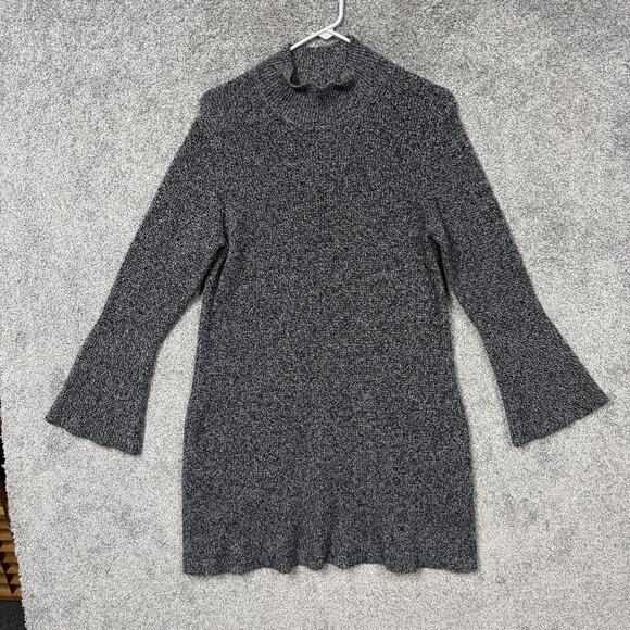 Ann Taylor Factory Dresses & Skirts - Ann Taylor Factory Sweater Dress XL Marled Knit Cozy Chic Mod Retro 70s Revival